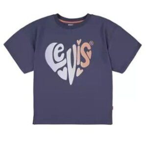 Levi's Girls Medium Heart Logo Graphic T-Shirt - Brand New